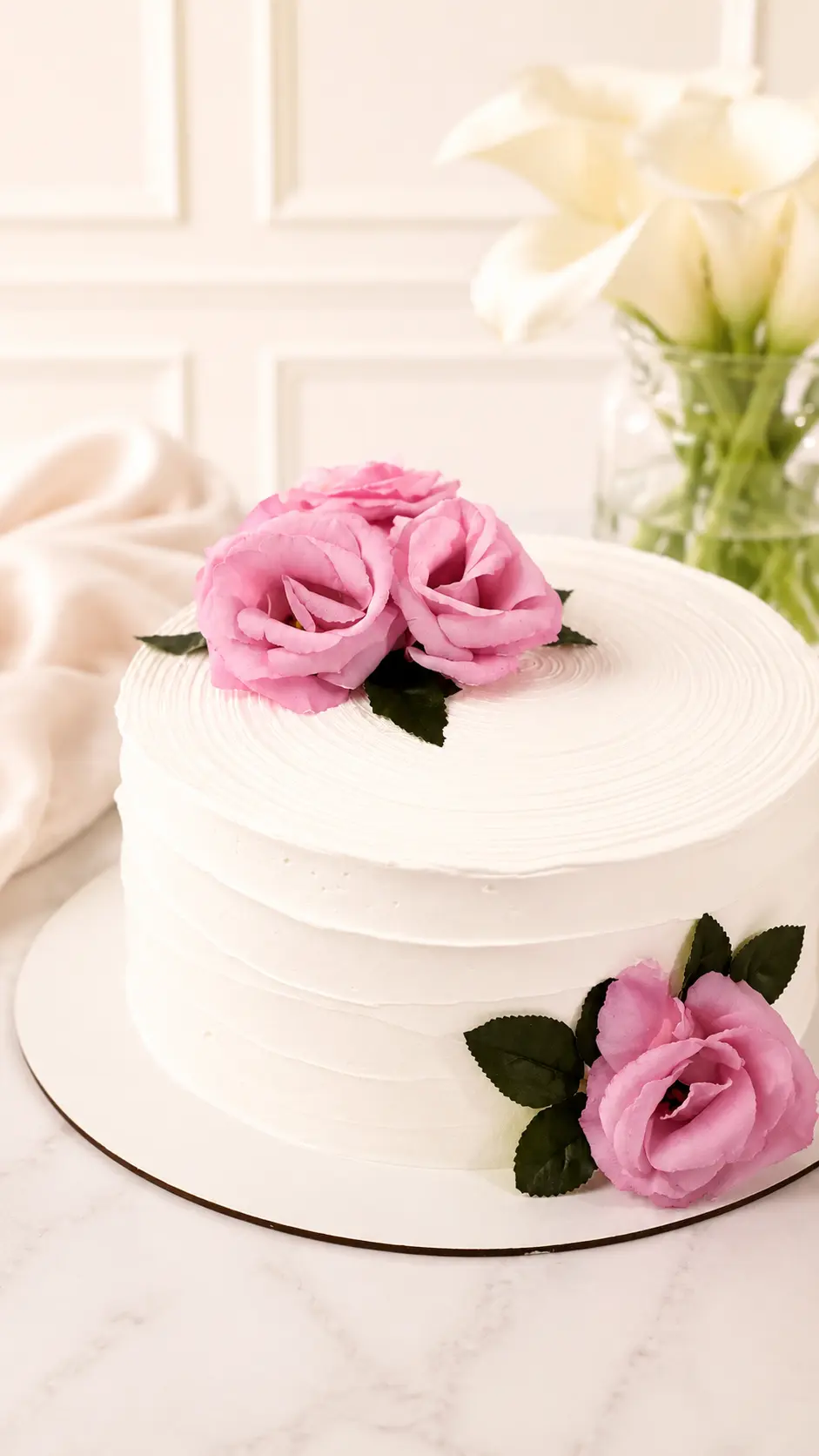 Bolo rosa com verde wp